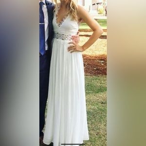 Lulu’s Cream Maxi Dress